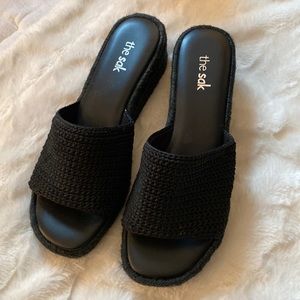Brand new! The Sak black wedge espadrilles